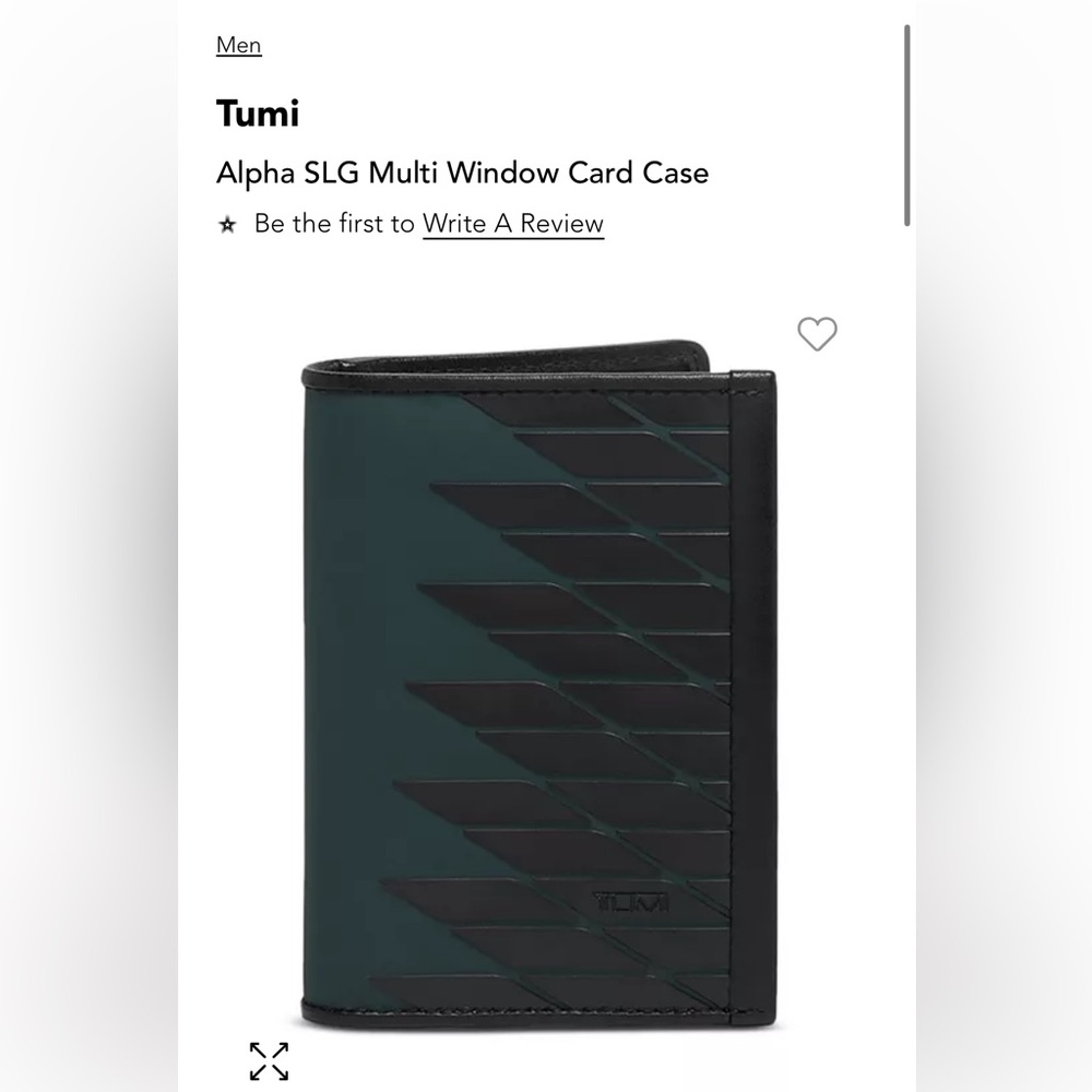 Brand new Men’s Tumi Multi window card case